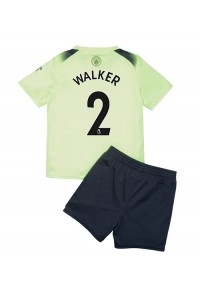 Manchester City Kyle Walker #2 Babytruitje 3e tenue Kind 2022-23 Korte Mouw (+ Korte broeken)